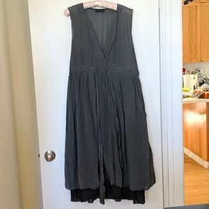 CP Shades Empire Waist Silk Dress